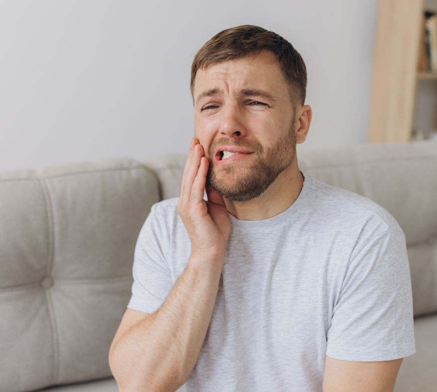 patient experiencing a dental emergency in burke va