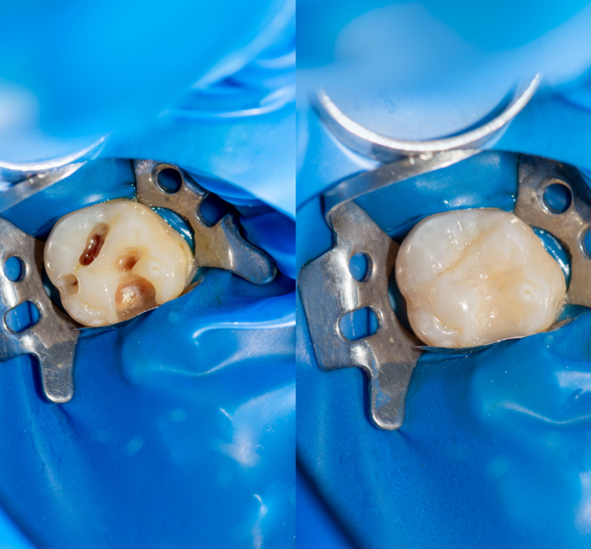 dental fillings before and after
