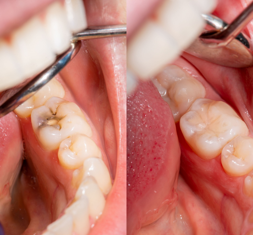 dental patient received a dental filling in burke va